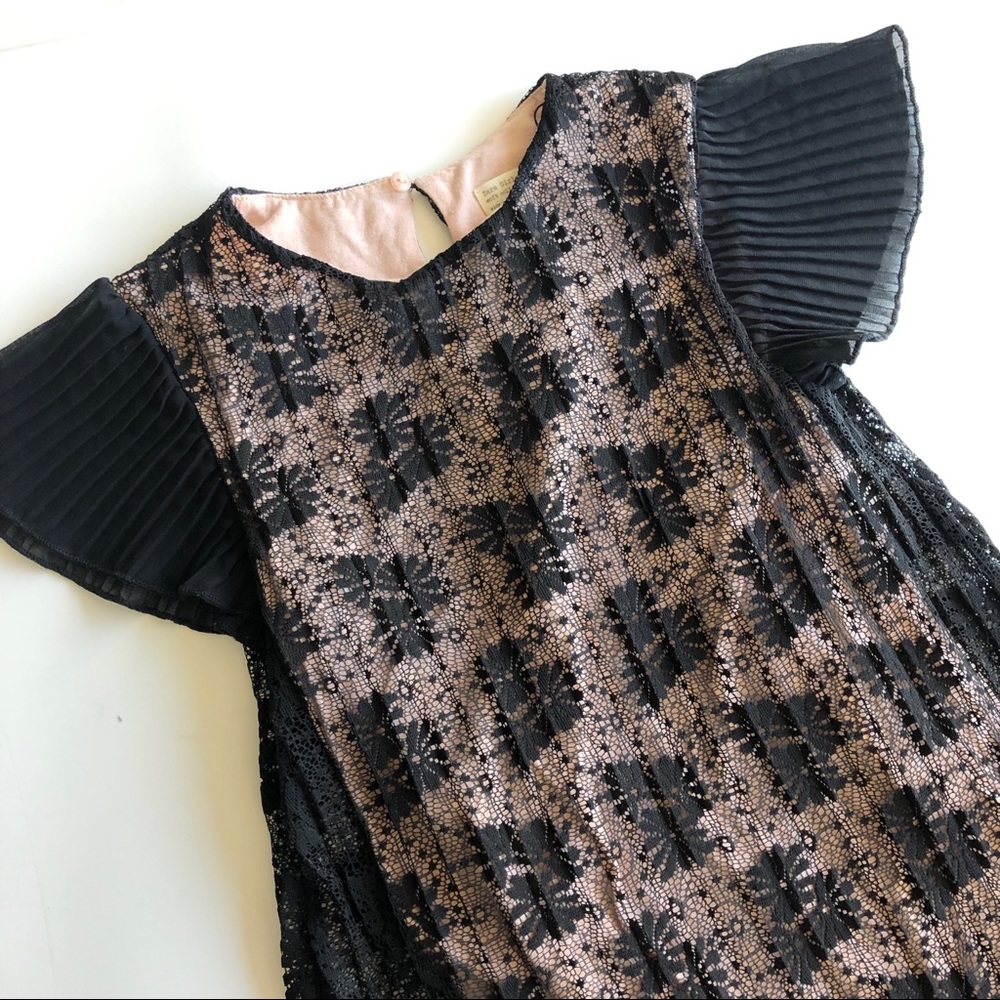 Zara Girls Pleated Lace Dress